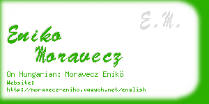 eniko moravecz business card